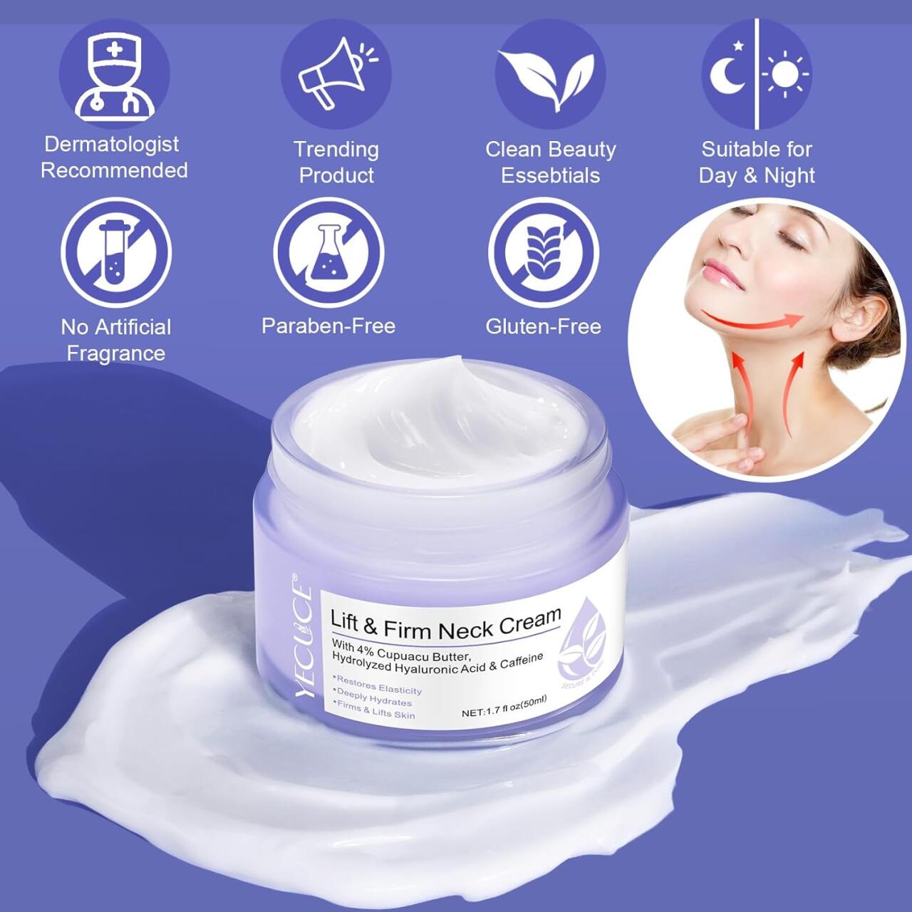 Creme Antienvelhecimento para pescoço e decote
