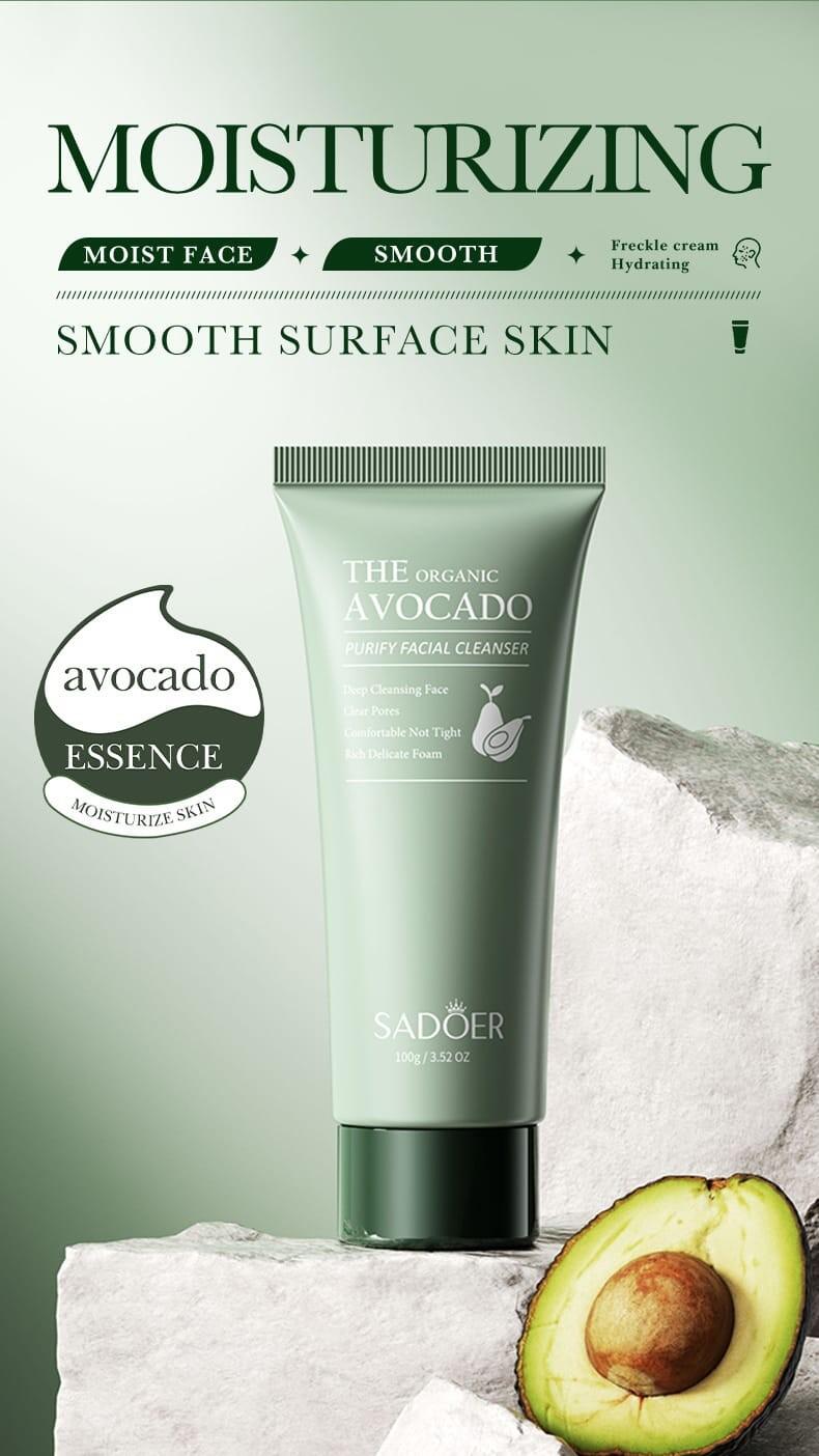 Limpiador Facial Orgânico de Aguacate Purificante
