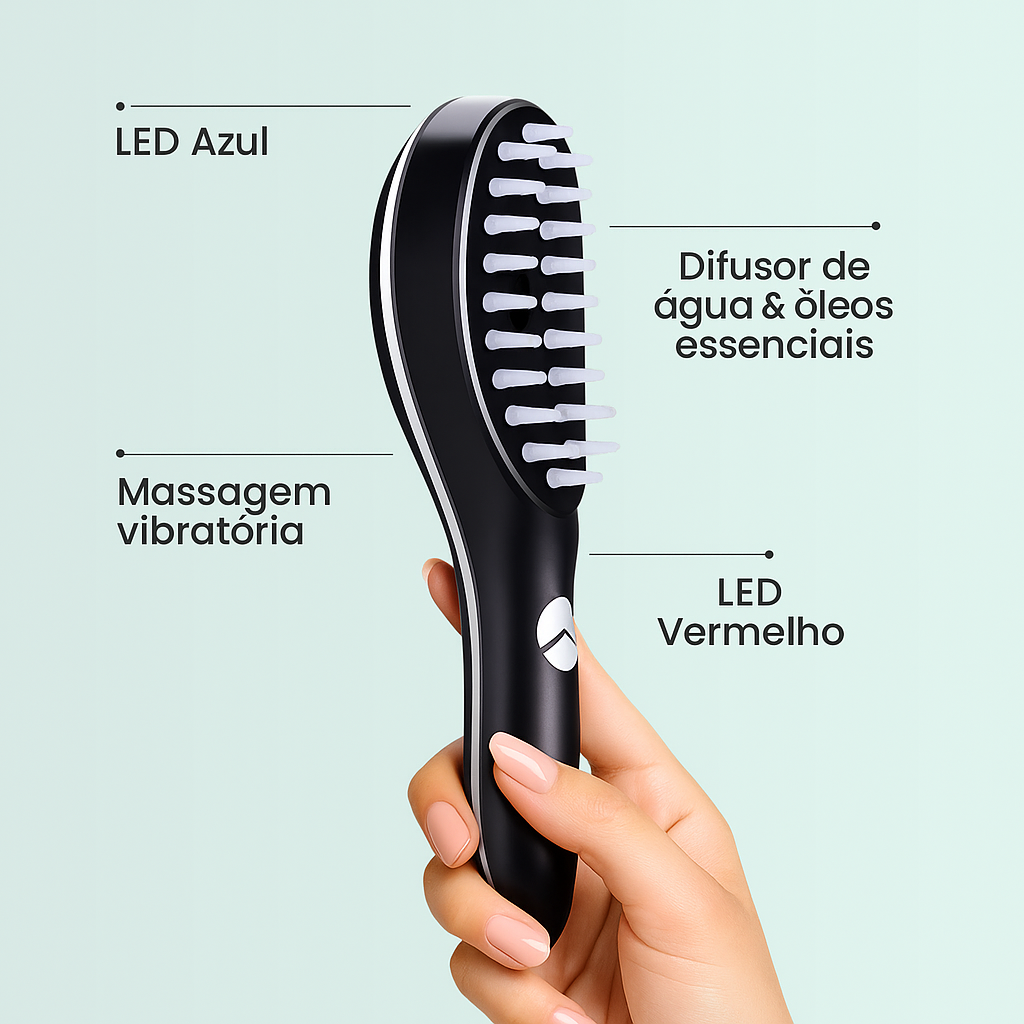 Escova de Terapia Capilar: NanoTherapy Smarts 4 em 1