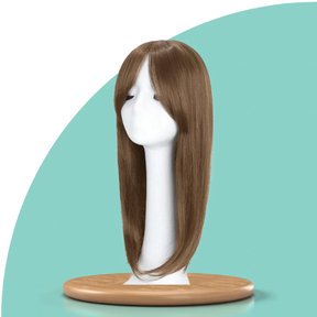 Top Closure - Topo de Cabelo Natural com Franja 50cm 200g | Para Alopecia e Falhas