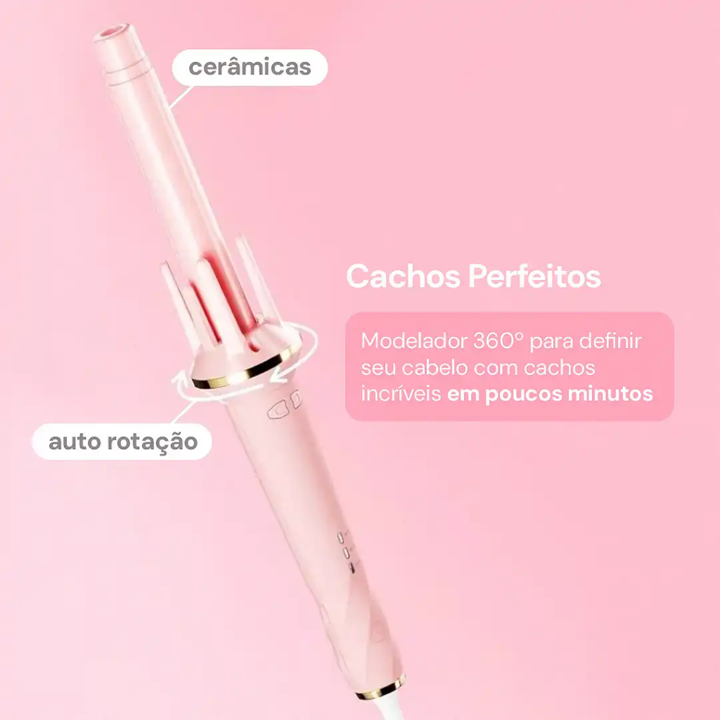 Modelador 360° MAGIC Babyliss Bivolt  - Cachos Definidos em até 5 Minutos