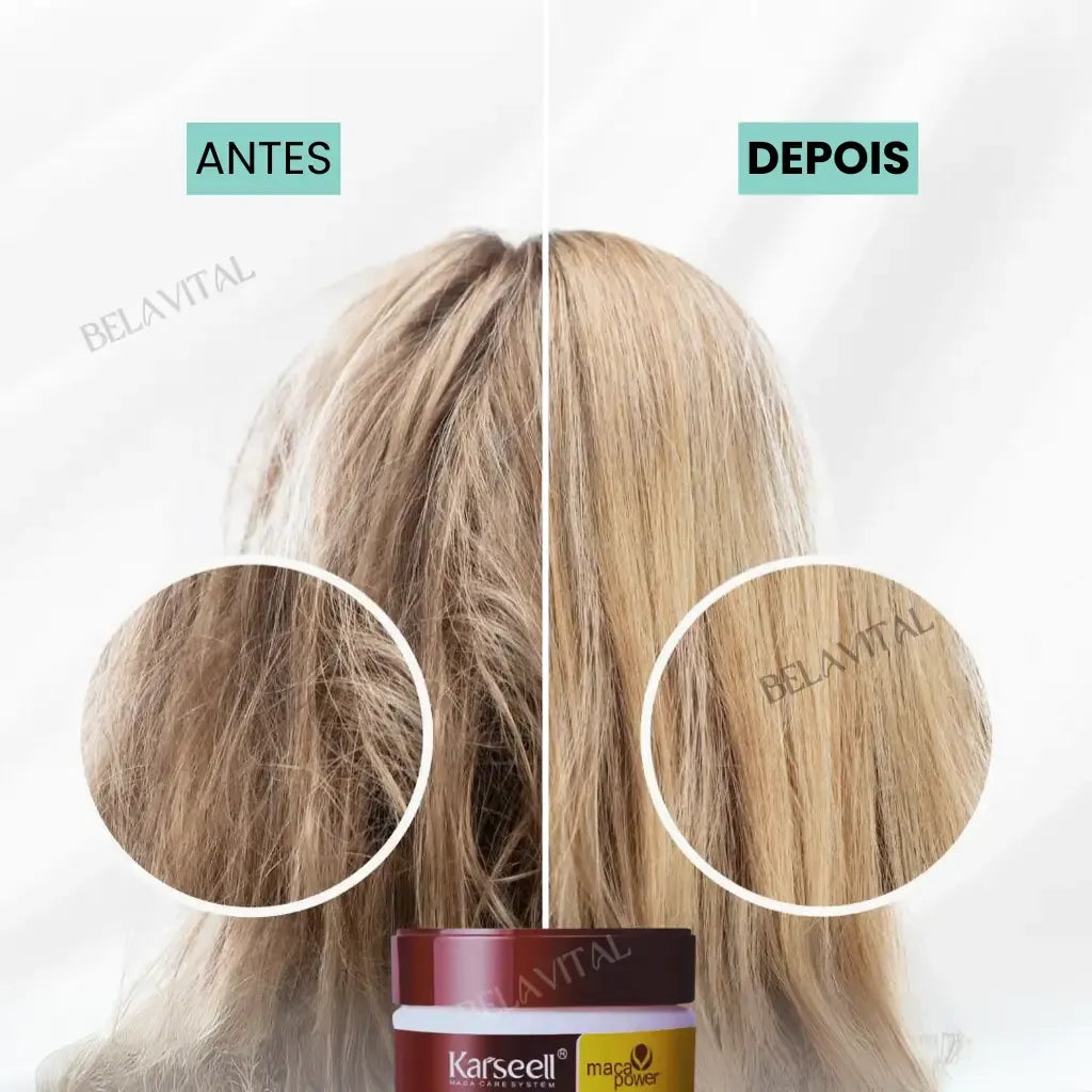 Máscara Karseell + Óleo Essencial: Dupla Nutrição - Tratamento Completo com Colágeno 