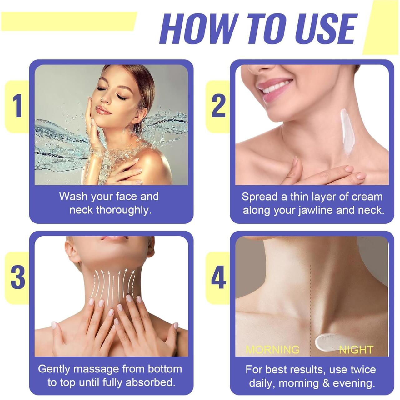 Creme Antienvelhecimento para o pescoço e decote