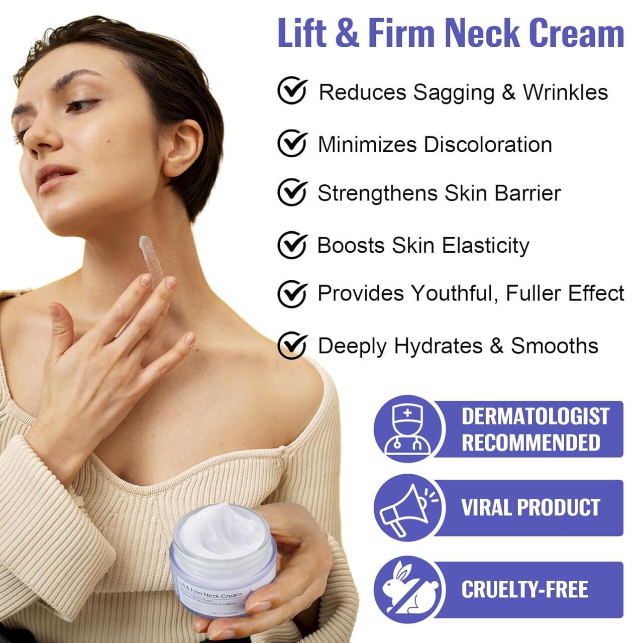 Creme Antienvelhecimento para pescoço e decote