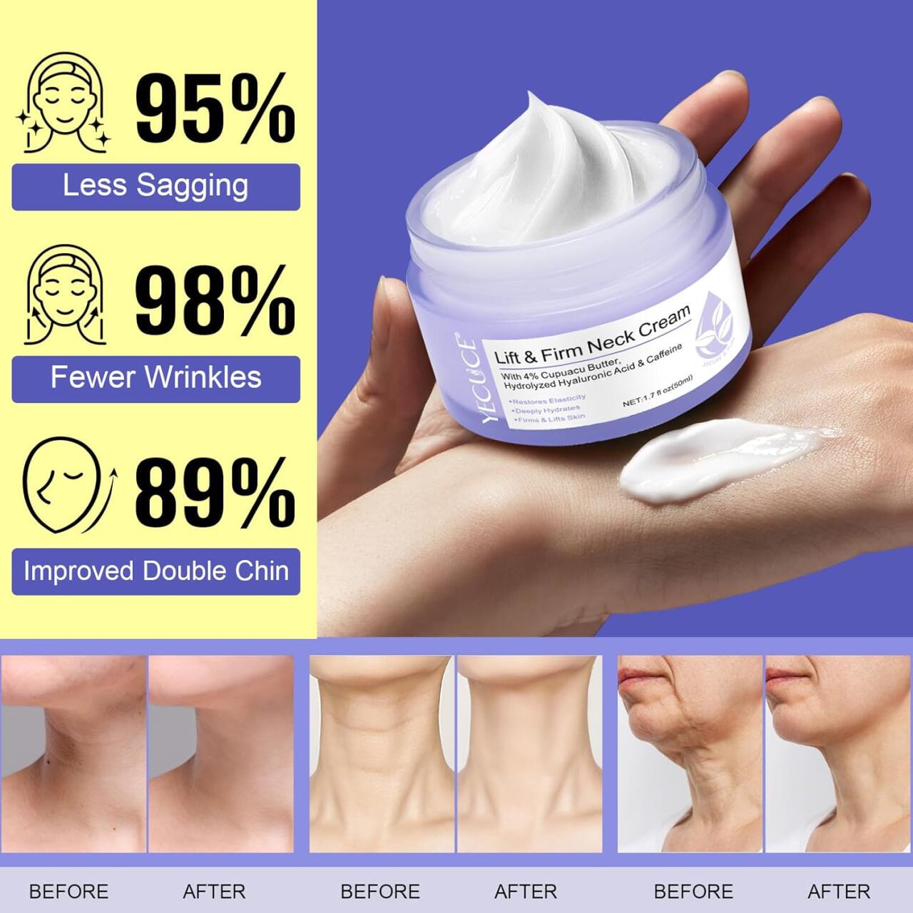 Creme Antienvelhecimento para pescoço e decote