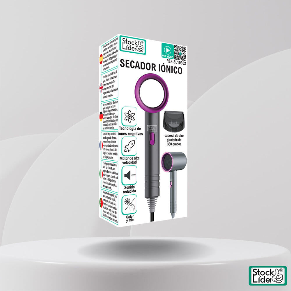 Secador Iônico Profissional com Tecnologia de Luz Azul